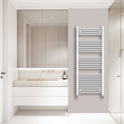Warmehaus - Straight 1500x600 - White - Towel Rail Warmehaus - Straight 1500x600 - White - Towel Rail