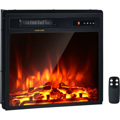 Costway 18" Electric Fireplace 1500W Freestanding & Recessed Heater With Remote Costway 18" Electric Fireplace 1500W Freestanding & Recessed Heater With Remote
