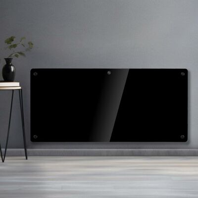 Futura Electric Panel Heater 2000W Black Wall Mounted & Free Standing Glass Room Futura Electric Panel Heater 2000W Black Wall Mounted & Free Standing Glass Room