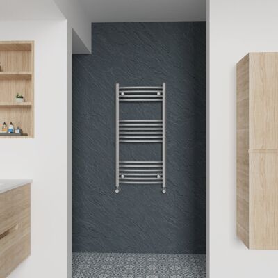 Warmehaus - Curved 1000x500 - Chrome - Heated Towel Rail Warmehaus - Curved 1000x500 - Chrome - Heated Towel Rail