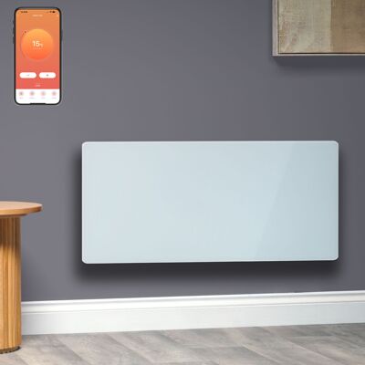 Sol*Aire (2000W, White) Vitra Verde Wifi Glass Electric Panel Heater, Wall Mounted Sol*Aire (2000W, White) Vitra Verde Wifi Glass Electric Panel Heater, Wall Mounted