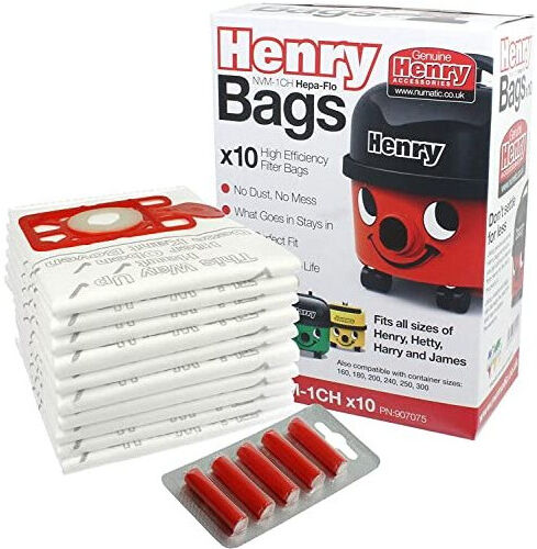 Avern Cleaning Supplies Avern Genuine Numatic Hepa-Flo Henry Hetty NRV Vacuum Cleaner Dust Bags (Pack of