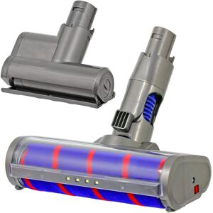 SPARES2GO Soft Roller Brush Head Hard Floor Tool + Mini Turbine Tool for DYSON DC59 V6 Vac SPARES2GO Soft Roller Brush Head Hard Floor Tool + Mini Turbine Tool for DYSON DC59 V6 Vac