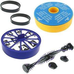 SPARES2GO Filters Set + Clutched Brush Bar + Belts for Dyson DC07 Vacuum Allergy Washable SPARES2GO Filters Set + Clutched Brush Bar + Belts for Dyson DC07 Vacuum Allergy Washable