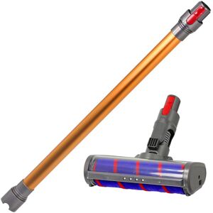 SPARES2GO Soft Roller Hard Floor Turbine Tool for Dyson V10 SV12 Vacuum + Orange Rod Wand SPARES2GO Soft Roller Hard Floor Turbine Tool for Dyson V10 SV12 Vacuum + Orange Rod Wand