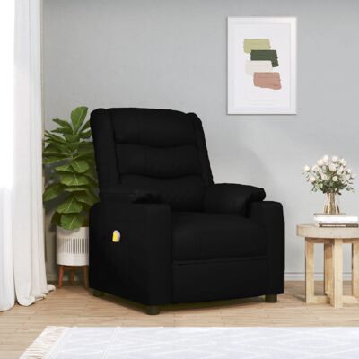 Vidaxl Massage Armchair - Black, 3-Position Recline, 6-Point Massage Vidaxl Massage Armchair - Black, 3-Position Recline, 6-Point Massage