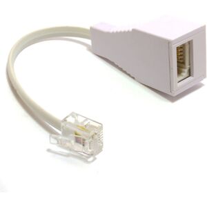 kenable RJ11 4 Wire to BT Telephone Female Socket Virgin To UK Adapter 6P4C 10cm kenable RJ11 4 Wire to BT Telephone Female Socket Virgin To UK Adapter 6P4C 10cm