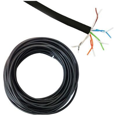 Loops - 5P10C BT Wire Reel - 50m - Black - Cable Loops - 5P10C BT Wire Reel - 50m - Black - Cable