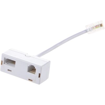 Spactz RJ45 Plug to BT RJ11 Secondary Splitter Telephone Adapter Spactz RJ45 Plug to BT RJ11 Secondary Splitter Telephone Adapter