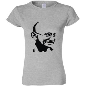 Gildan (XL) Mahatma Gandhi Indian Hero Female Ladies Women Sport Grey T-Shirt Tee Tops Gildan (XL) Mahatma Gandhi Indian Hero Female Ladies Women Sport Grey T-Shirt Tee Tops