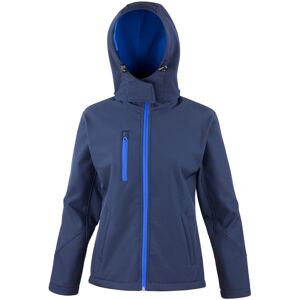(XS, Navy/Royal) Result Core Womens/Ladies Lite Hooded Softshell Jacket (XS, Navy/Royal) Result Core Womens/Ladies Lite Hooded Softshell Jacket