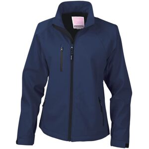 Result La Femme 2 Layer Softshell Jacket - Windproof Breathable Navy Blue Result La Femme 2 Layer Softshell Jacket - Windproof Breathable Navy Blue