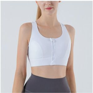 Nobrands (WX183 white, XL) XlwsbcrWomen Yoga Bras Tights Crop Top Sports Vest Front Zippe Nobrands (WX183 white, XL) XlwsbcrWomen Yoga Bras Tights Crop Top Sports Vest Front Zippe