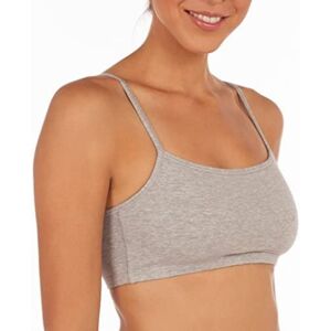 Fruit of the Loom Womens Spaghetti Strap Pullover Sports Bra - White / Heather Gray / Black Fruit of the Loom Womens Spaghetti Strap Pullover Sports Bra - White / Heather Gray / Black
