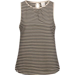 (M, Soft Stone) Trespass Womens/Ladies Kelly Stripe Vest Top (M, Soft Stone) Trespass Womens/Ladies Kelly Stripe Vest Top