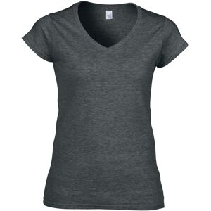 (XXL, Dark Heather) Gildan Womens/Ladies Softstyle Heather V Neck T-Shirt (XXL, Dark Heather) Gildan Womens/Ladies Softstyle Heather V Neck T-Shirt