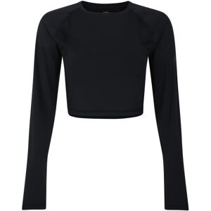 (12 UK, Black) Umbro Womens/Ladies Pro Training Long-Sleeved Crop Top (12 UK, Black) Umbro Womens/Ladies Pro Training Long-Sleeved Crop Top