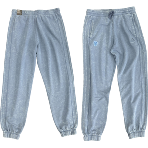 (M) Leeds United Women's Trousers adidas Football Blue Wash Pants (M) Leeds United Women's Trousers adidas Football Blue Wash Pants