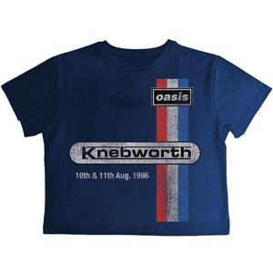 (L, Navy Blue) Oasis Womens/Ladies Knebworth '96 Crop Top (L, Navy Blue) Oasis Womens/Ladies Knebworth '96 Crop Top