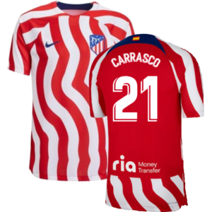 Nike (M) 2022-2023 Atletico Madrid Home Player Issue Jersey (CARRASCO 21) Nike (M) 2022-2023 Atletico Madrid Home Player Issue Jersey (CARRASCO 21)