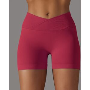 Unbranded (Big red, L) Seamless knitted breathable solid color cross-waist peach hip yoga Unbranded (Big red, L) Seamless knitted breathable solid color cross-waist peach hip yoga