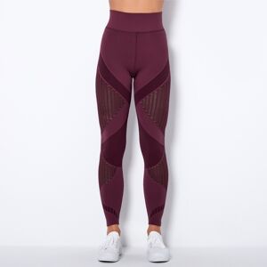 Unbranded (Wine red, S) Seamless knitted sexy striped moisture-wicking yoga pants sports r Unbranded (Wine red, S) Seamless knitted sexy striped moisture-wicking yoga pants sports r