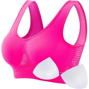 Unbranded (L, 04* Hot Pink) Sports Bras Womens 1/2PC Plus Size High Impact No Underwire Wi Unbranded (L, 04* Hot Pink) Sports Bras Womens 1/2PC Plus Size High Impact No Underwire Wi
