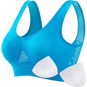 Unbranded (M, 04* Sky Blue) Sports Bras Womens 1/2PC Plus Size High Impact No Underwire Wi Unbranded (M, 04* Sky Blue) Sports Bras Womens 1/2PC Plus Size High Impact No Underwire Wi
