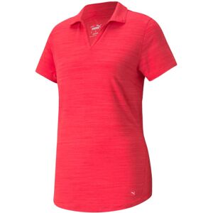 Puma Women's Standard Cloudspun Free Polo Teaberry Heather Large Puma Women's Standard Cloudspun Free Polo Teaberry Heather Large