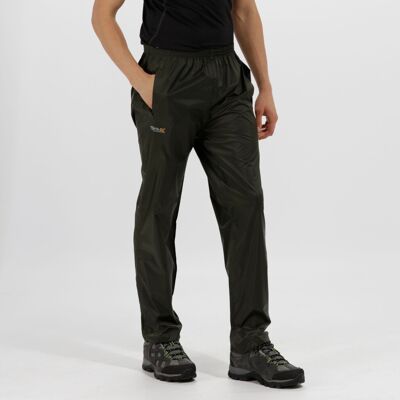 Regatta Pack It Black Waterproof Overtrousers - Men Regatta Pack It Black Waterproof Overtrousers - Men