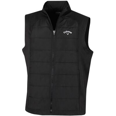 (M, Caviar) Callaway Golf Mens 2021 Full Zip Puffer Sleeveless Chevron Padded Ch (M, Caviar) Callaway Golf Mens 2021 Full Zip Puffer Sleeveless Chevron Padded Ch
