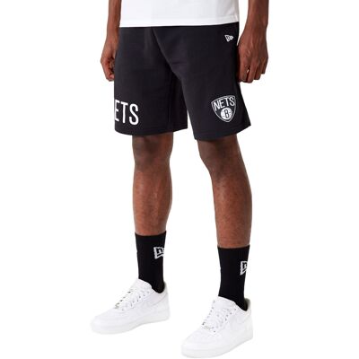 (XL, Black) New Era Brooklyn Nets Wordmark Oversized Jogger Sweatshorts Bottoms (XL, Black) New Era Brooklyn Nets Wordmark Oversized Jogger Sweatshorts Bottoms