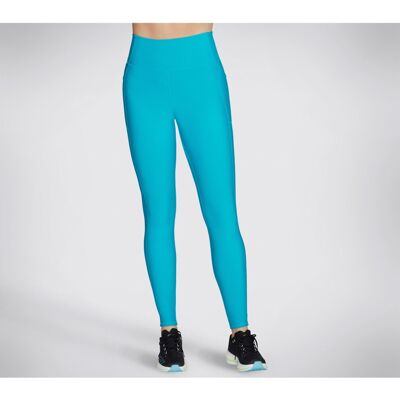Skechers Womens GOFLEX Rib Leggings - Aqua Green - Leggings Skechers Womens GOFLEX Rib Leggings - Aqua Green - Leggings