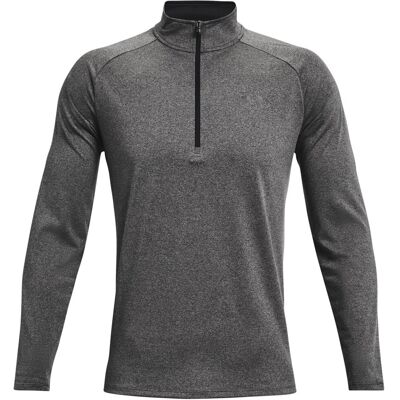 (XXL, Carbon Heather/Black) Under Armour Mens 2.0 Half Zip Technical Top (XXL, Carbon Heather/Black) Under Armour Mens 2.0 Half Zip Technical Top