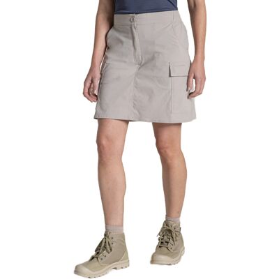 (16, Soft Mushroom) Craghoppers Womens NosiLife Pro Cargo Skort (16, Soft Mushroom) Craghoppers Womens NosiLife Pro Cargo Skort