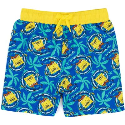Pertemba - SpongeBob Swim Shorts - Blue/Yellow - 7-8y Pertemba - SpongeBob Swim Shorts - Blue/Yellow - 7-8y