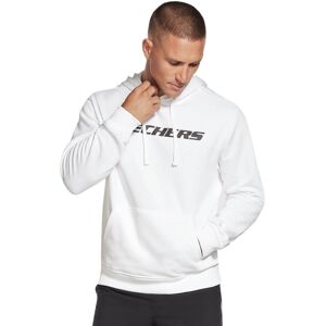 (2XL, White) Skechers Mens Heritage II Pullover Kangaroo Pocket Comfort Fit Hood (2XL, White) Skechers Mens Heritage II Pullover Kangaroo Pocket Comfort Fit Hood