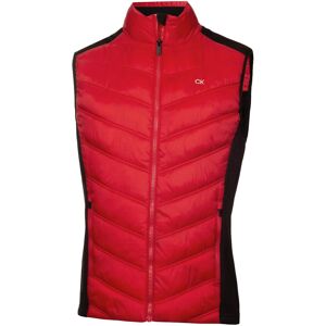 (L, Red) Calvin Klein Mens Frontera Moisture Wicking Full Zip Hybrid Golf Gilet (L, Red) Calvin Klein Mens Frontera Moisture Wicking Full Zip Hybrid Golf Gilet