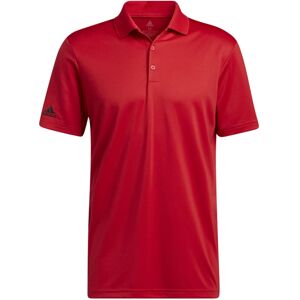 (S, Red) Adidas Mens Performance Polo Shirt (S, Red) Adidas Mens Performance Polo Shirt