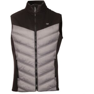 (L, Silver/Black) Calvin Klein Mens 2025 Performance Hybrid Gilet (L, Silver/Black) Calvin Klein Mens 2025 Performance Hybrid Gilet