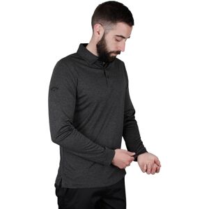 (S, Black Heather) Callaway Golf 2021 Mens Long Sleeve ATY Swing Tech Opti-Dri P (S, Black Heather) Callaway Golf 2021 Mens Long Sleeve ATY Swing Tech Opti-Dri P