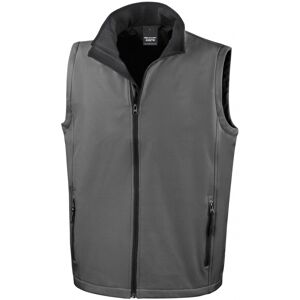 (M, Charcoal/Black) Result Mens Core Printable Soft Shell Bodywarmer (M, Charcoal/Black) Result Mens Core Printable Soft Shell Bodywarmer