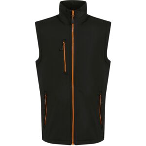 (M, Black/Orange Pop) Regatta Mens Navigate Softshell 2 Layer Body Warmer (M, Black/Orange Pop) Regatta Mens Navigate Softshell 2 Layer Body Warmer