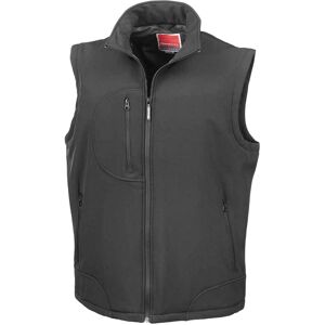 (XL, Black/Black) Result Mens Softshell Body Warmer (XL, Black/Black) Result Mens Softshell Body Warmer