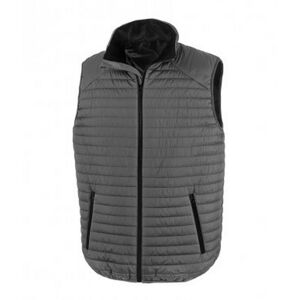 (XS, Grey/Black) Result Adults Unisex Thermoquilt Gilet (XS, Grey/Black) Result Adults Unisex Thermoquilt Gilet