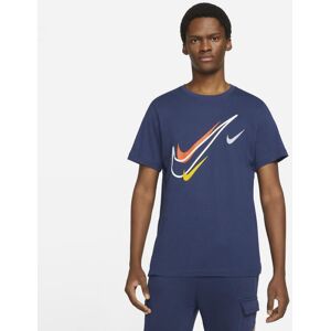 Nike Navy Swoosh Logo T-Shirt - T-Shirt Nike Navy Swoosh Logo T-Shirt - T-Shirt