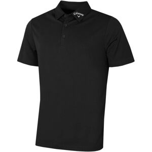 (M, Caviar) Callaway Golf Mens Ace Micro Texture OptiDri SwingTech Polo Shirt (M, Caviar) Callaway Golf Mens Ace Micro Texture OptiDri SwingTech Polo Shirt