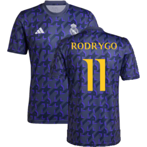 adidas (M) 2023-2024 Real Madrid Pre-Match Shirt (Shadow Navy) (Rodrygo 11) adidas (M) 2023-2024 Real Madrid Pre-Match Shirt (Shadow Navy) (Rodrygo 11)