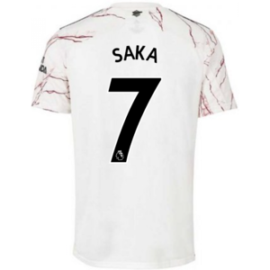 (S) 2020-2021 Arsenal Adidas Away Football Shirt (SAKA 7) (S) 2020-2021 Arsenal Adidas Away Football Shirt (SAKA 7)