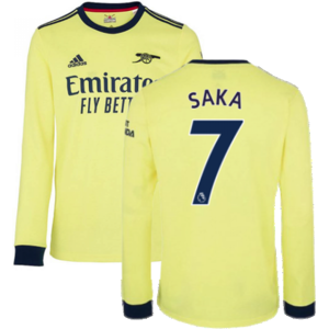 adidas (S) Arsenal 2021-2022 Long Sleeve Away Shirt (SAKA 7) adidas (S) Arsenal 2021-2022 Long Sleeve Away Shirt (SAKA 7)